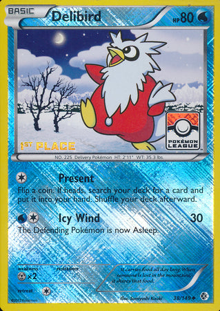 Delibird (38/149) (League Promo 1st Place) [Black & White: Boundaries Crossed] | Good Games North