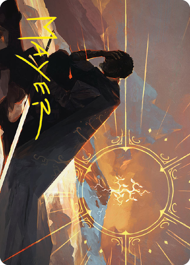 Aragorn, the Uniter Art Card (Gold-Stamped Signature) [The Lord of the Rings: Tales of Middle-earth Art Series] | Good Games North