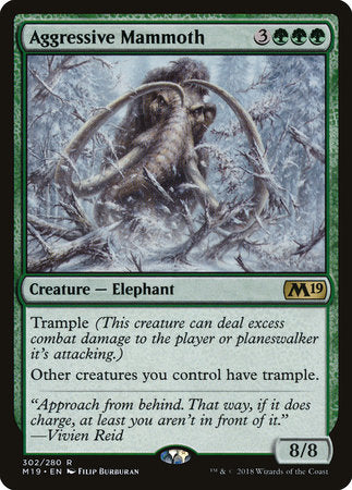 Aggressive Mammoth [Core Set 2019] | Good Games North