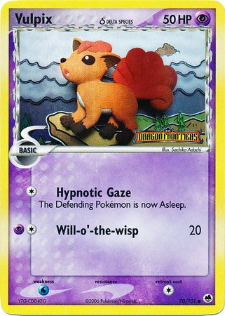 Vulpix (70/101) (Delta Species) (Stamped) [EX: Dragon Frontiers] | Good Games North