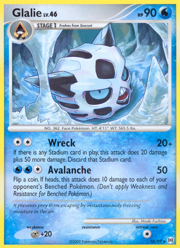 Glalie (18/99) [Platinum: Arceus] | Good Games North