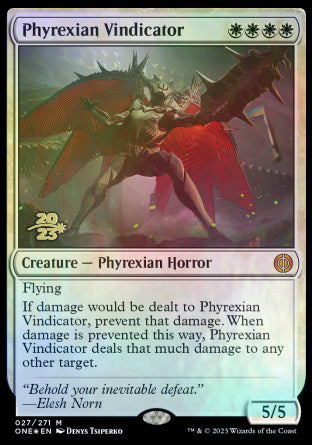 Phyrexian Vindicator [Phyrexia: All Will Be One Prerelease Promos] | Good Games North