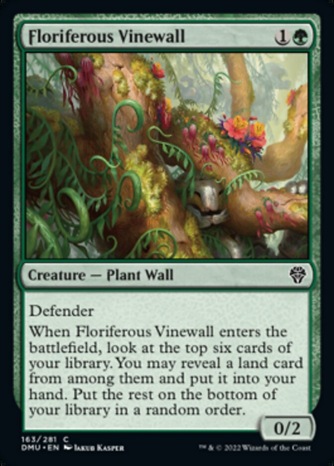 Floriferous Vinewall [Dominaria United] | Good Games North