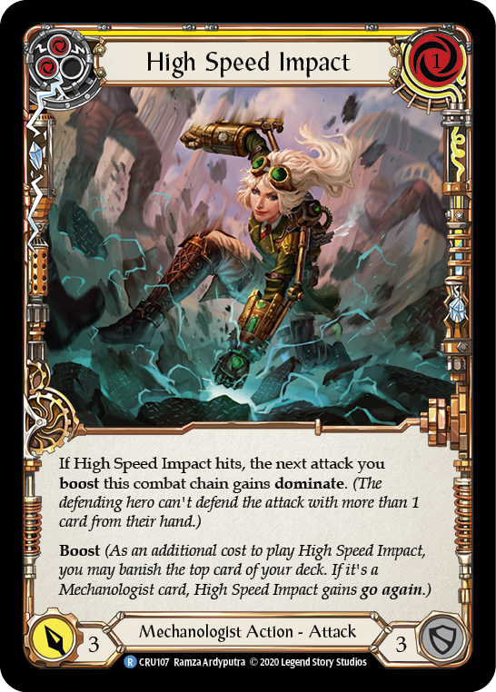 High Speed Impact (Yellow) [CRU107] 1st Edition Normal | Good Games North