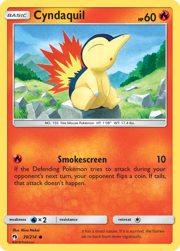 Cyndaquil (39/214) [Sun & Moon: Lost Thunder] | Good Games North