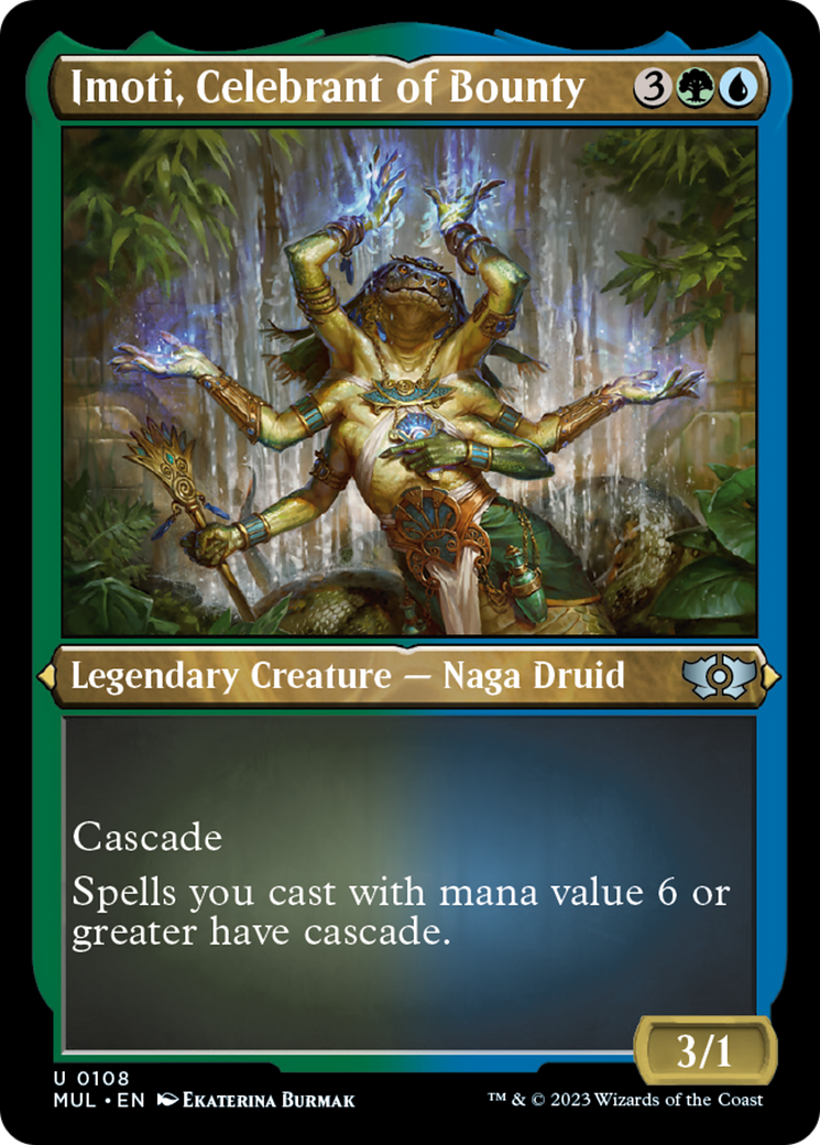 Imoti, Celebrant of Bounty (Foil Etched) [Multiverse Legends] | Good Games North