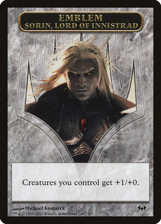 Emblem - Sorin, Lord of Innistrad [Dark Ascension Tokens] | Good Games North
