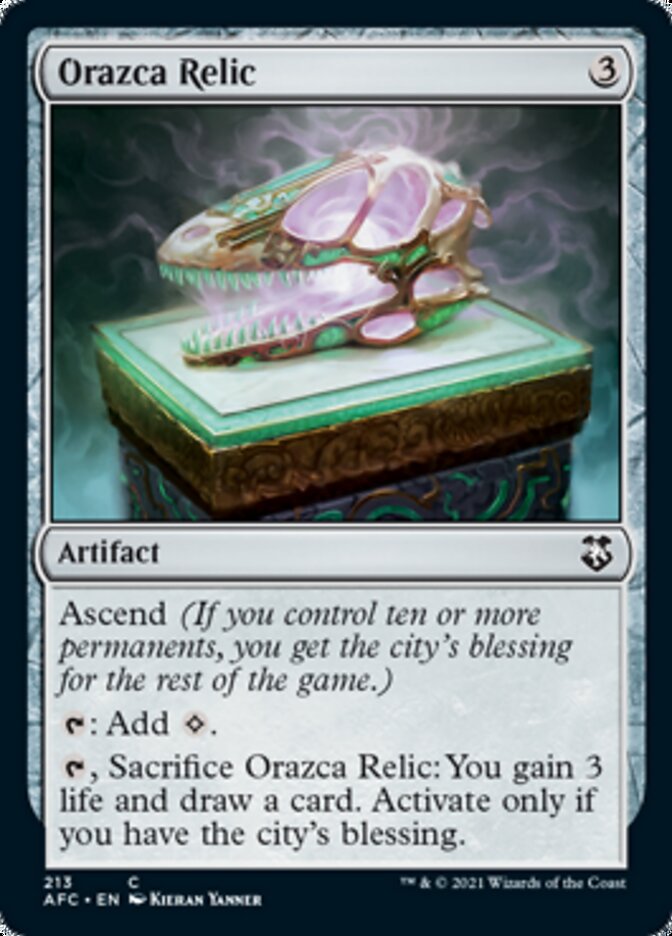 Orazca Relic [Dungeons & Dragons: Adventures in the Forgotten Realms Commander] | Good Games North