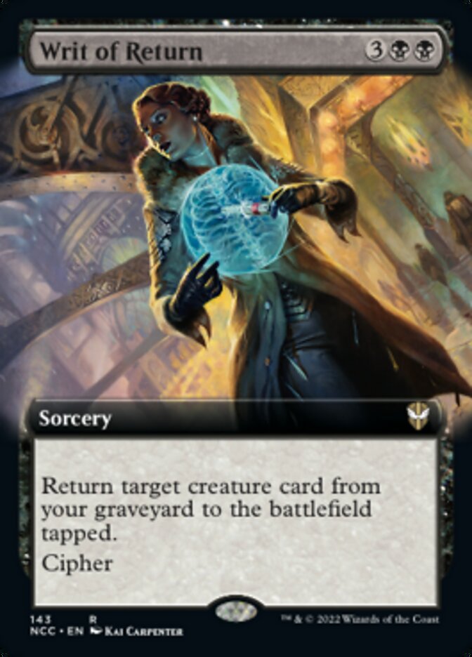 Writ of Return (Extended Art) [Streets of New Capenna Commander] | Good Games North
