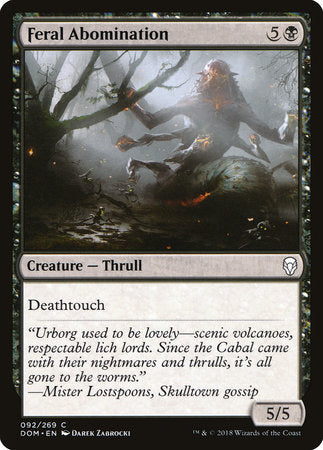 Feral Abomination [Dominaria] | Good Games North