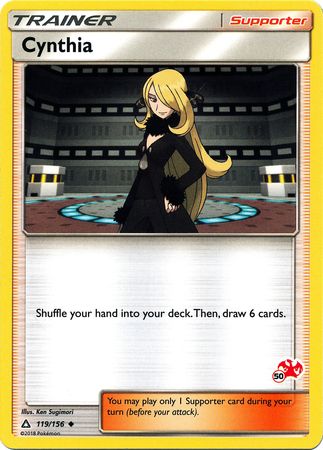 Cynthia (119/156) (Charizard Stamp #50) [Battle Academy 2020] | Good Games North