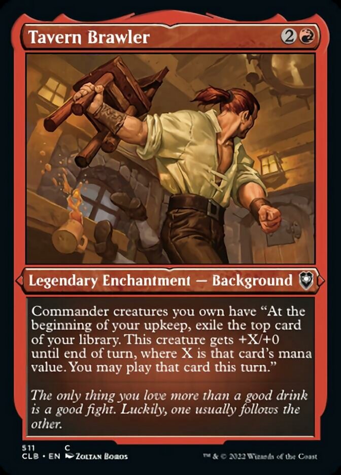 Tavern Brawler (Foil Etched) [Commander Legends: Battle for Baldur's Gate] | Good Games North