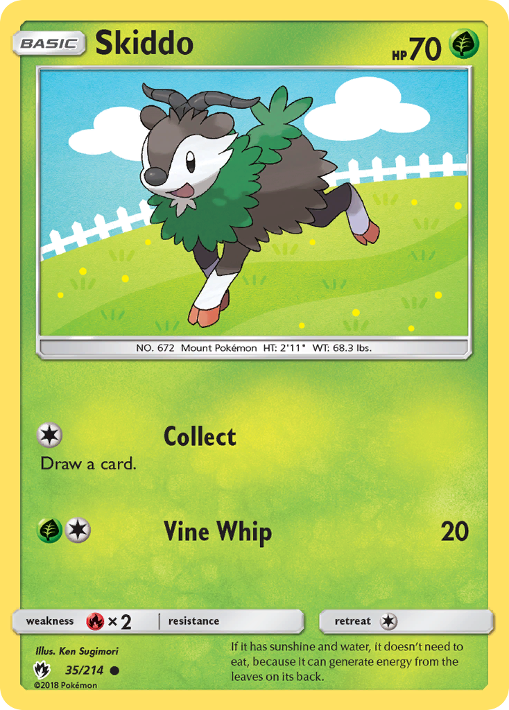 Skiddo (35/214) [Sun & Moon: Lost Thunder] | Good Games North