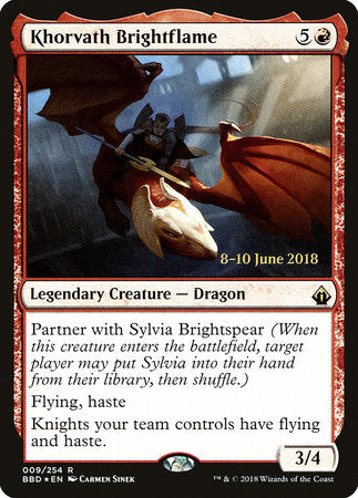 Khorvath Brightflame [Battlebond Promos] | Good Games North
