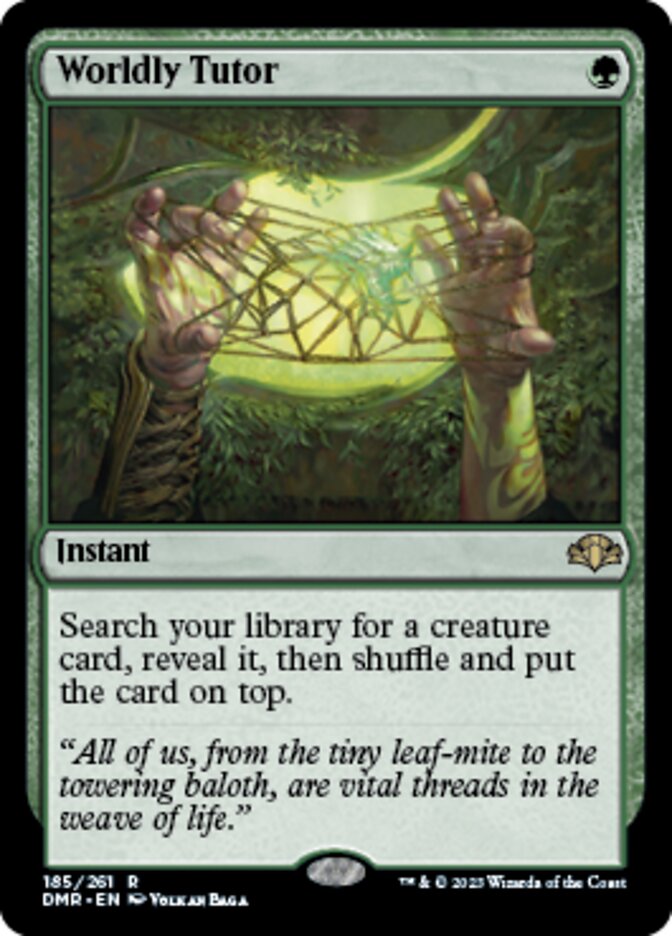 Worldly Tutor [Dominaria Remastered] | Good Games North