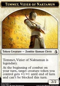 Temmet, Vizier of Naktamun // Zombie Token [Amonkhet Tokens] | Good Games North