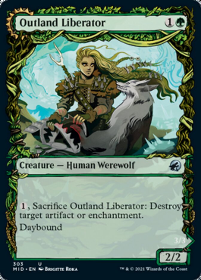 Outland Liberator // Frenzied Trapbreaker (Showcase Equinox) [Innistrad: Midnight Hunt] | Good Games North