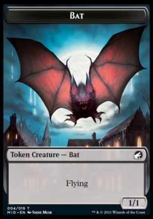 Bat Token [Innistrad: Midnight Hunt Tokens] | Good Games North
