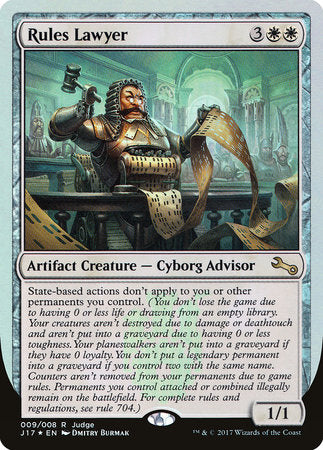 Rules Lawyer [Judge Gift Cards 2017] | Good Games North