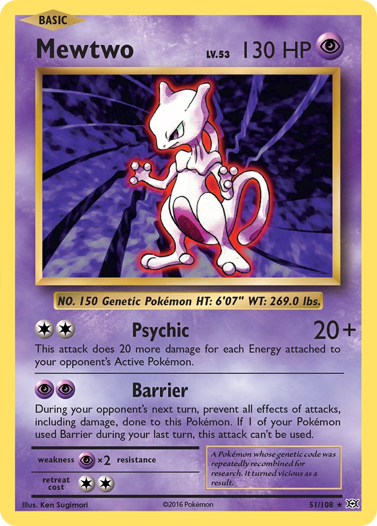 Mewtwo (51/108) (Theme Deck Exclusive) [XY: Evolutions] | Good Games North