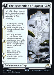 The Restoration of Eiganjo // Architect of Restoration [Kamigawa: Neon Dynasty Prerelease Promos] | Good Games North