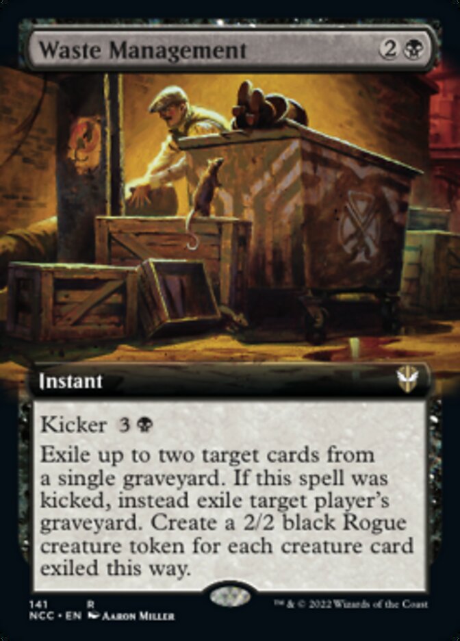 Waste Management (Extended Art) [Streets of New Capenna Commander] | Good Games North