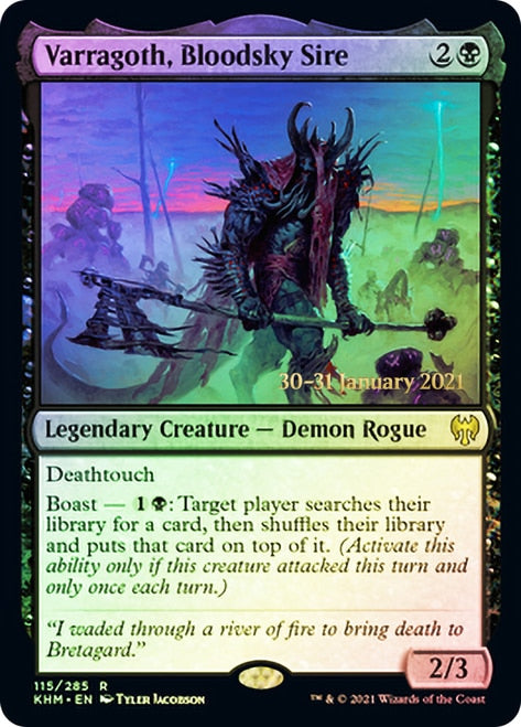 Varragoth, Bloodsky Sire  [Kaldheim Prerelease Promos] | Good Games North