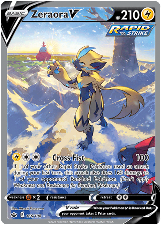 Zeraora V (166/198) [Sword & Shield: Chilling Reign] | Good Games North