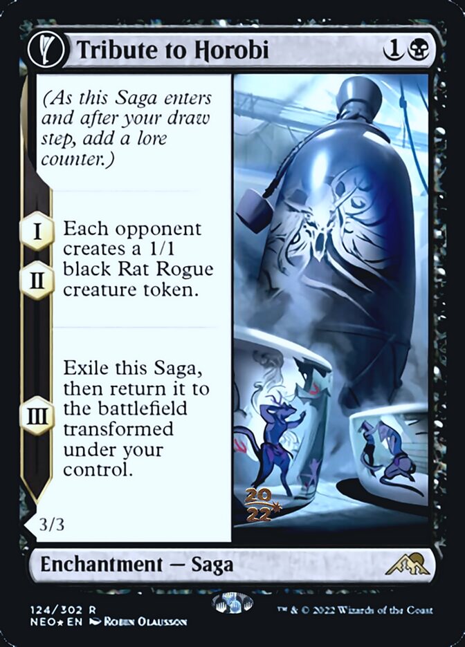Tribute to Horobi // Echo of Death's Wail [Kamigawa: Neon Dynasty Prerelease Promos] | Good Games North