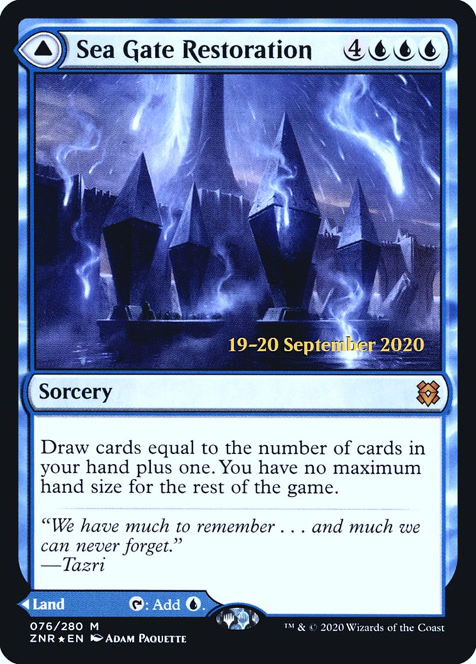 Sea Gate Restoration // Sea Gate, Reborn  [Zendikar Rising Prerelease Promos] | Good Games North