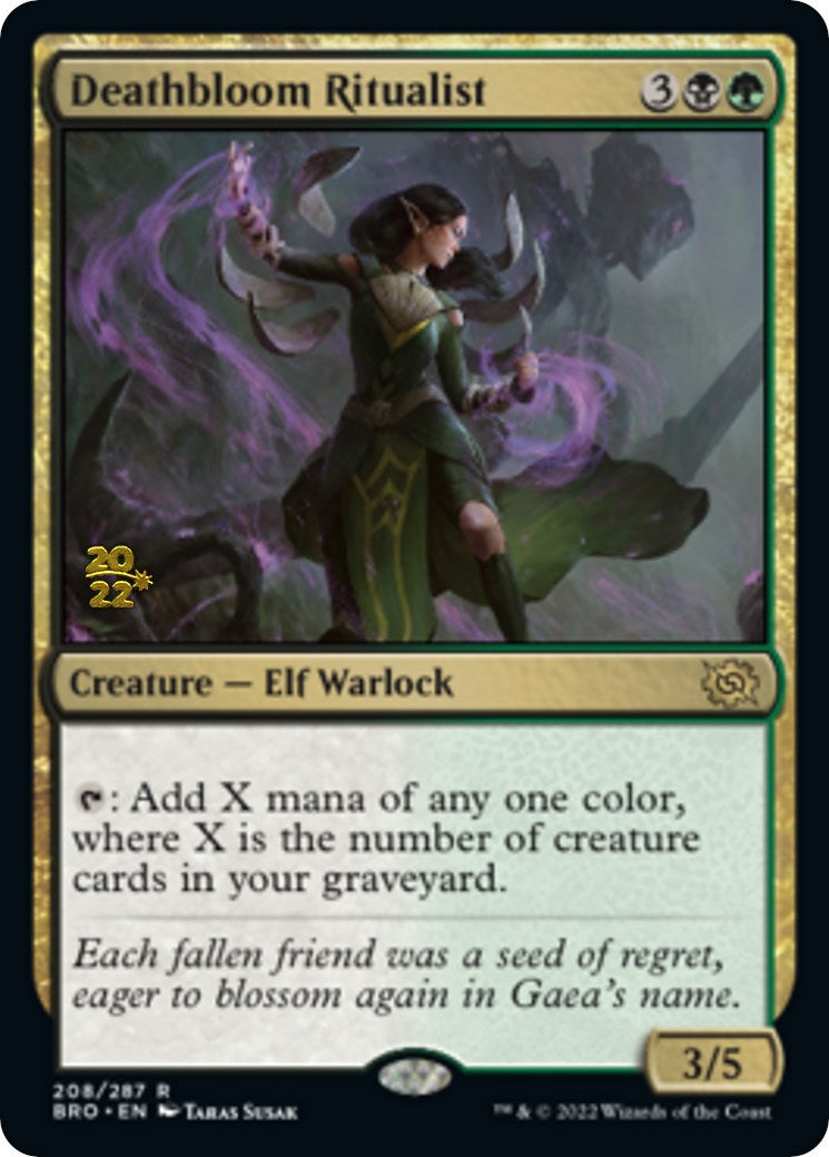 Deathbloom Ritualist [The Brothers' War: Prerelease Promos] | Good Games North