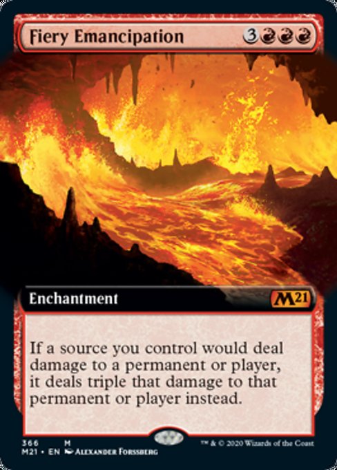 Fiery Emancipation (Extended Art) [Core Set 2021] | Good Games North