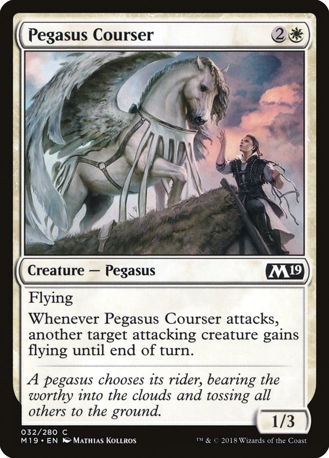 Pegasus Courser [Core Set 2019] | Good Games North