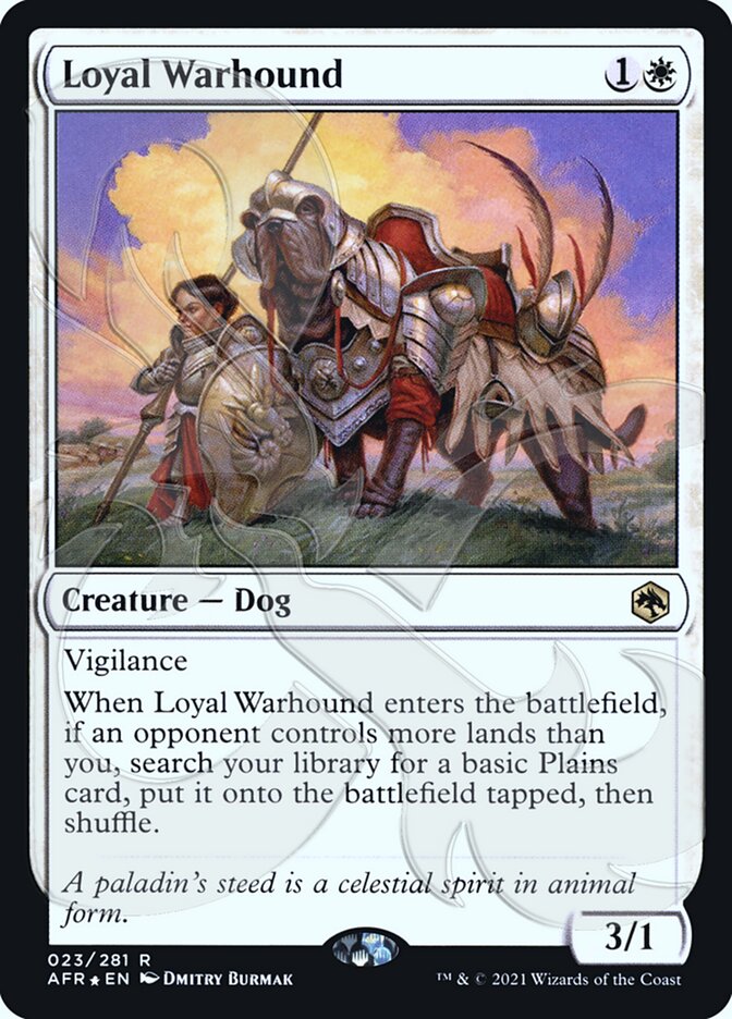 Loyal Warhound (Ampersand Promo) [Dungeons & Dragons: Adventures in the Forgotten Realms Promos] | Good Games North
