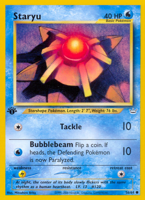Staryu (56/64) [Neo Revelation 1st Edition] | Good Games North