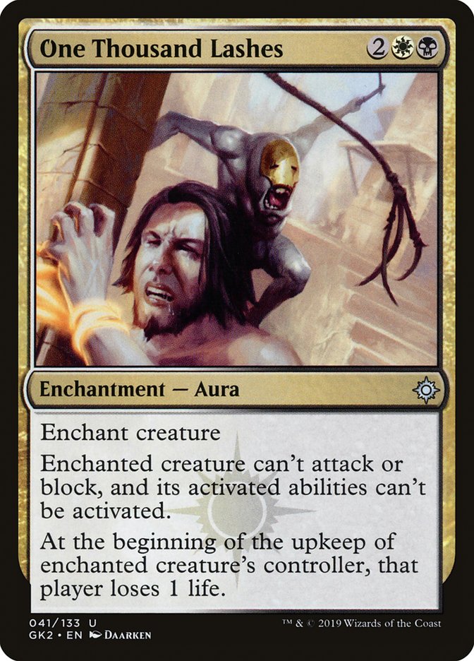 One Thousand Lashes [Ravnica Allegiance Guild Kit] | Good Games North