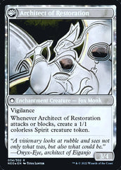 The Restoration of Eiganjo // Architect of Restoration [Kamigawa: Neon Dynasty Prerelease Promos] | Good Games North