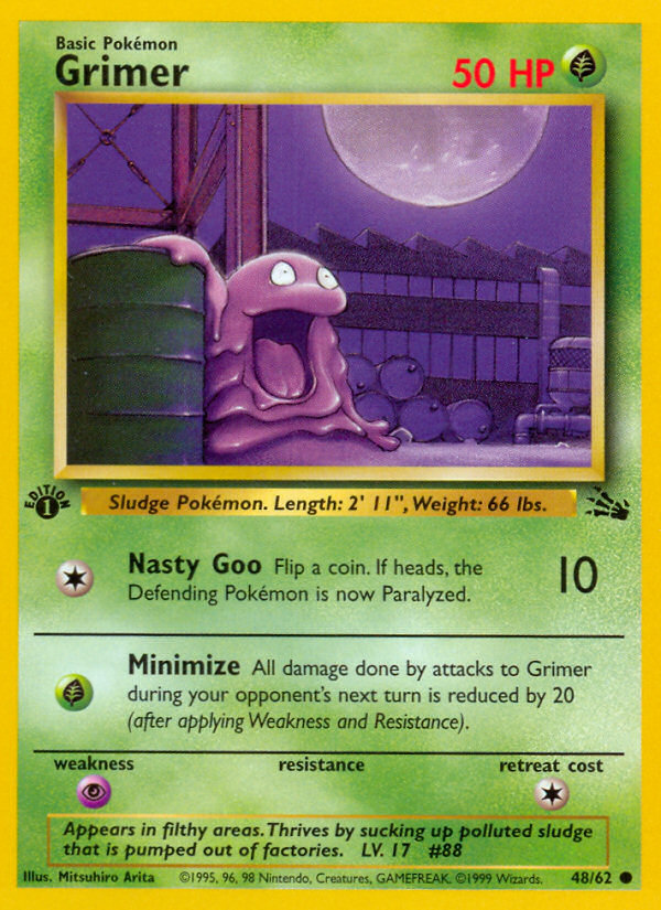 Grimer (48/62) [Fossil 1st Edition] | Good Games North