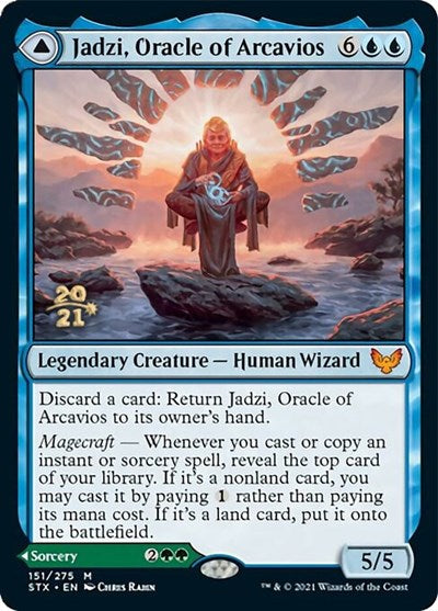Jadzi, Oracle of Arcavios // Journey to the Oracle [Strixhaven: School of Mages Prerelease Promos] | Good Games North