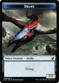 Drake // Human Double-sided Token [Commander 2019 Tokens] | Good Games North