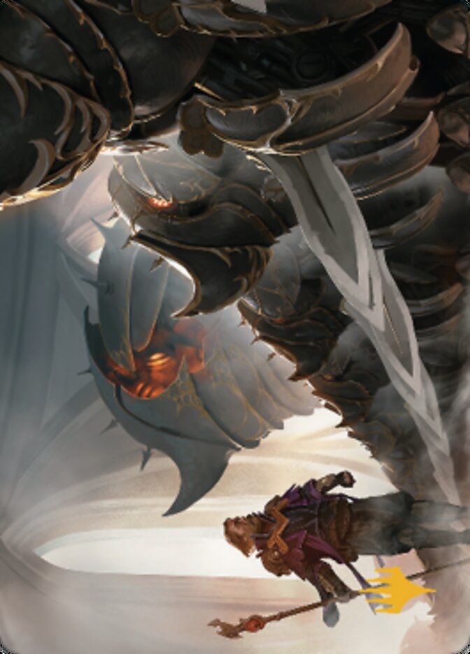 Mass Production Art Card (Gold-Stamped Planeswalker Symbol) [The Brothers' War Art Series] | Good Games North