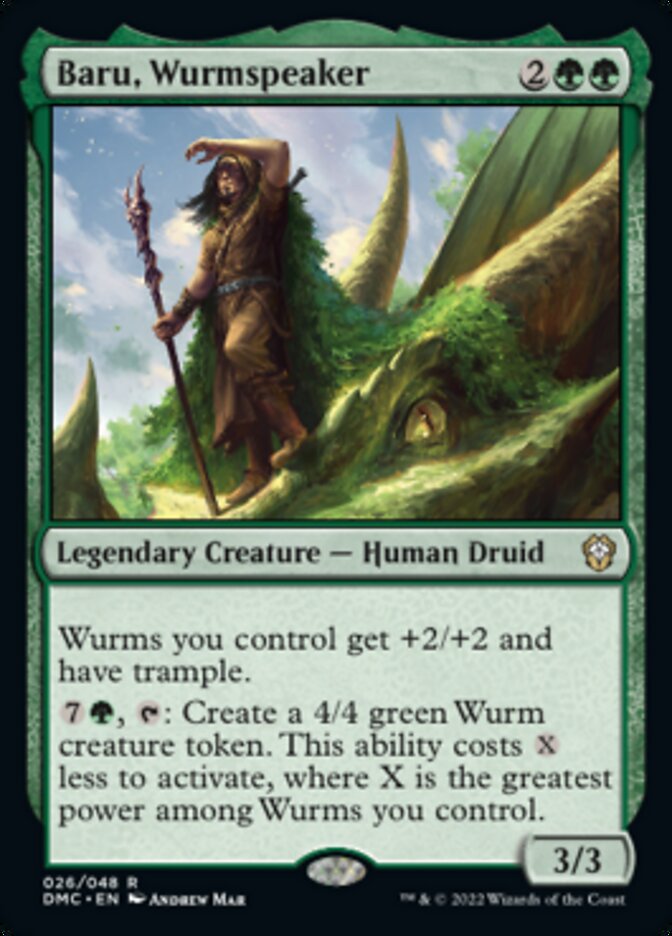 Baru, Wurmspeaker [Dominaria United Commander] | Good Games North