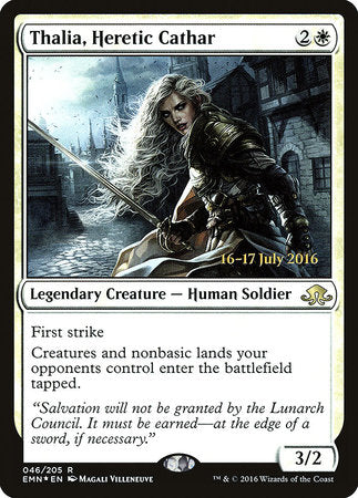 Thalia, Heretic Cathar [Eldritch Moon Promos] | Good Games North