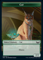 Cat // Wizard Double-sided Token [Streets of New Capenna Tokens] | Good Games North