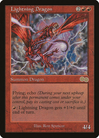 Lightning Dragon [Urza's Saga] | Good Games North