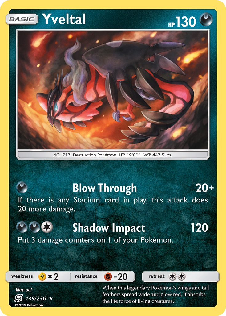 Yveltal (139/236) [Sun & Moon: Unified Minds] | Good Games North