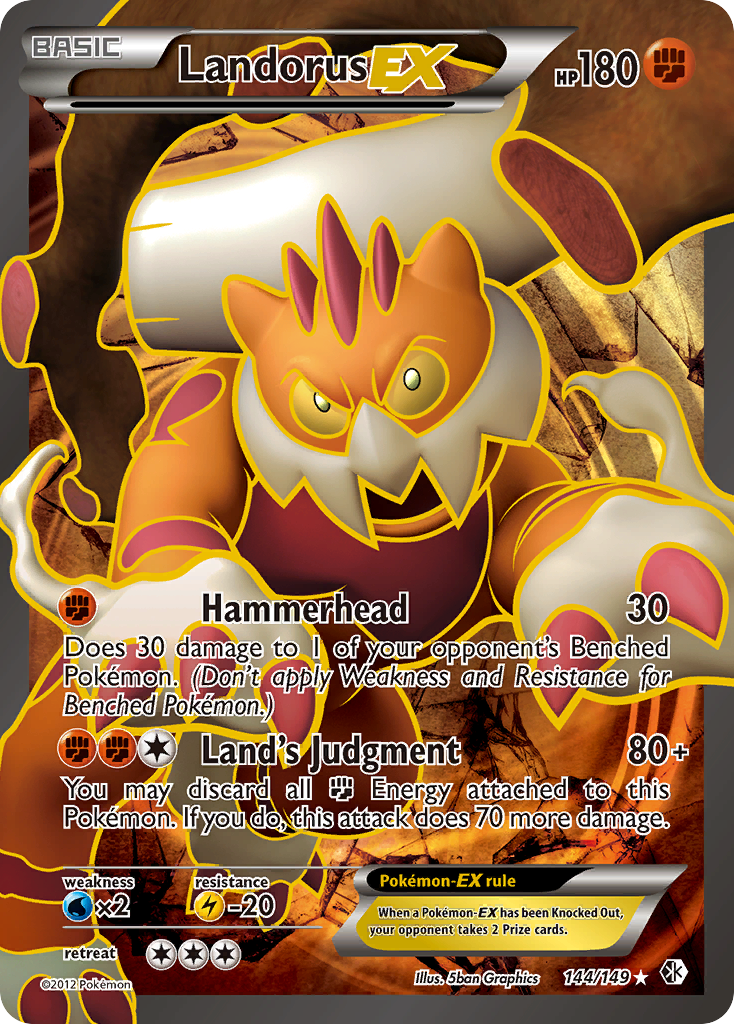 Landorus EX (144/149) [Black & White: Boundaries Crossed] | Good Games North