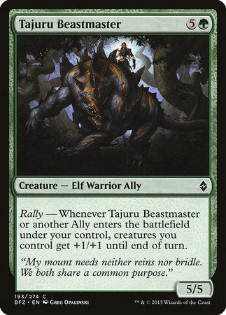 Tajuru Beastmaster [Battle for Zendikar] | Good Games North