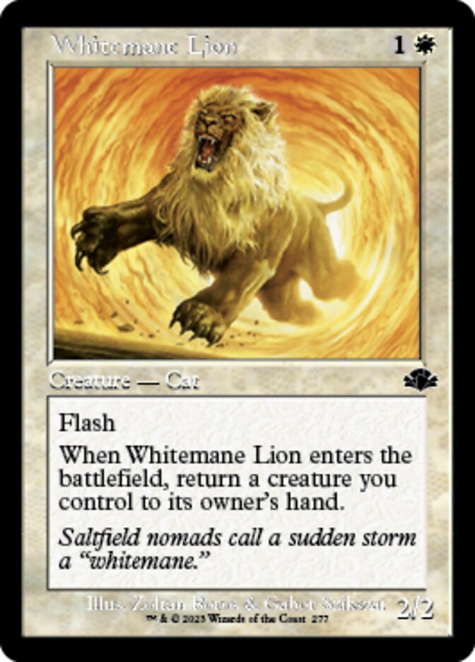 Whitemane Lion (Retro) [Dominaria Remastered] | Good Games North