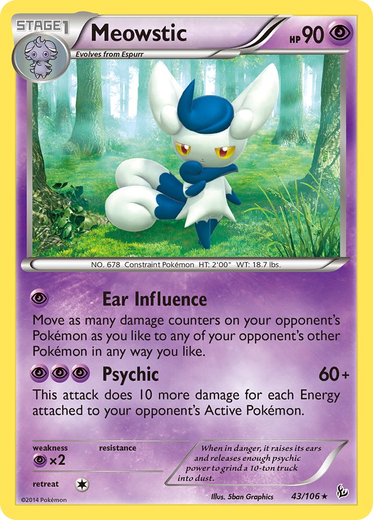Meowstic (43/106) (Theme Deck Exclusive) [XY: Flashfire] | Good Games North